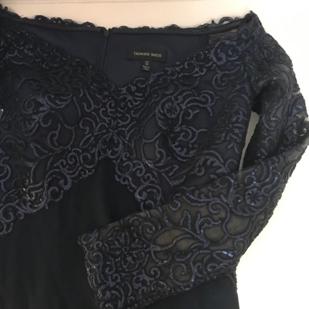 TADASHI SHOJI Lace Special Occasion Dress - Picture 4 of 9